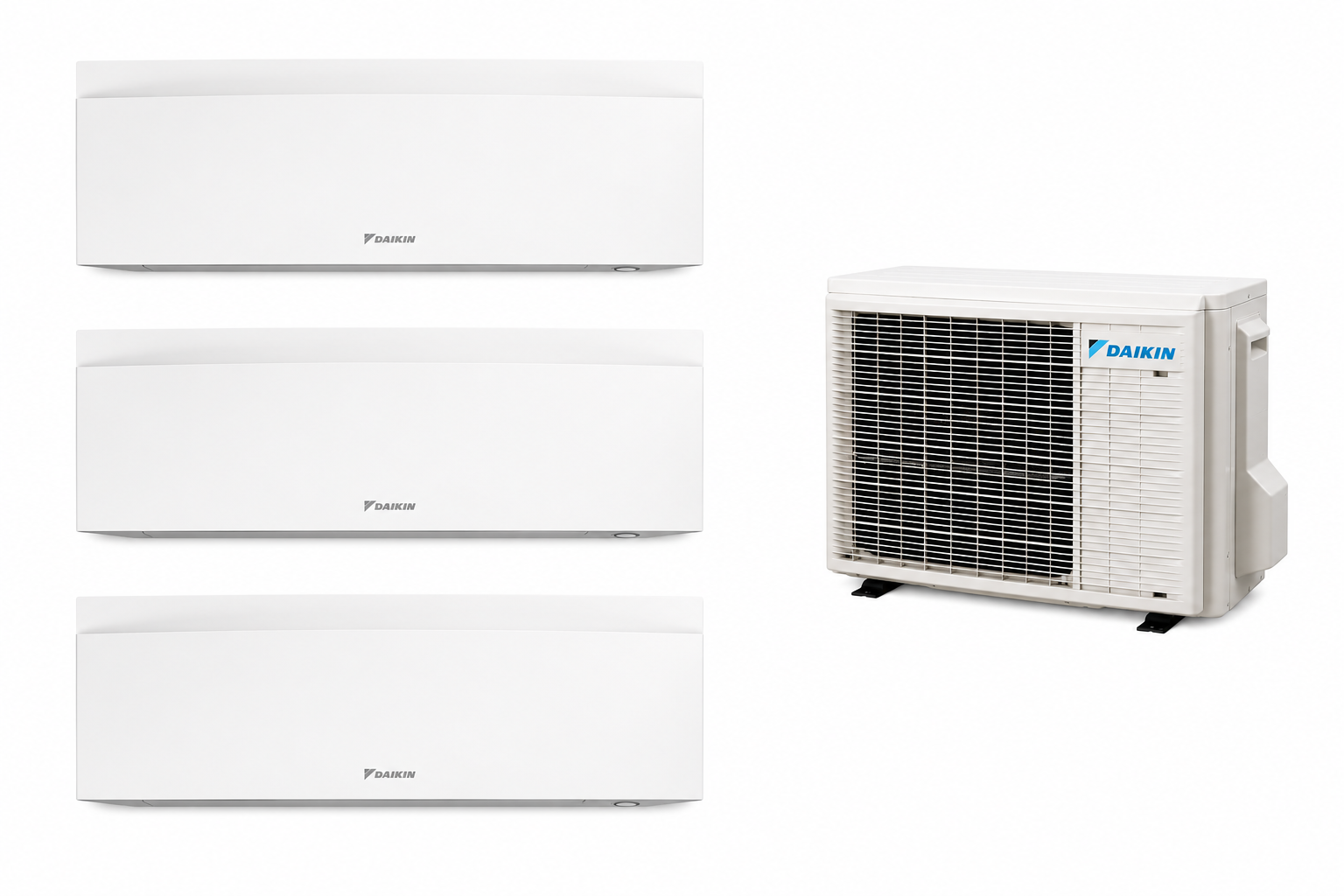 Multisplit Daikin Emura White 3 zone — living, dormitor, dormitor