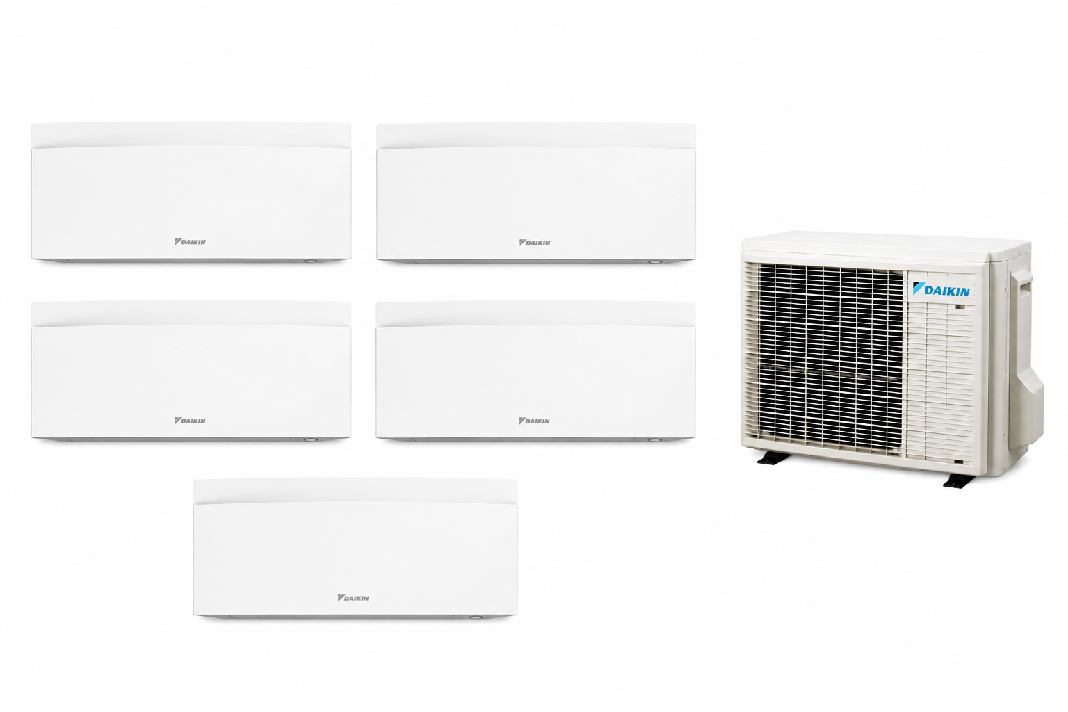 Multisplit Daikin Emura White 5 zone — casă mare