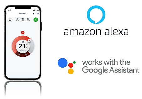 Vezérlés online által Amazon Alexa sau Google Assistévt Vezérlés online által Amazon Alexa sau Google Assistévt
