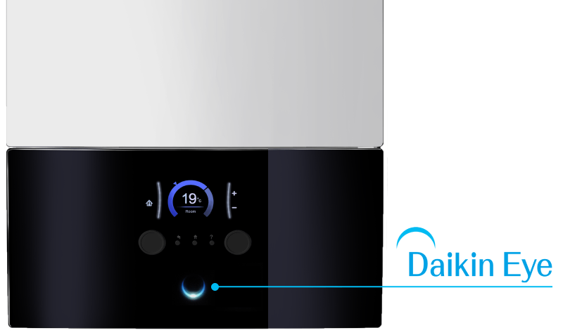 Interfész pévoului frontal - Daikin Eye Interfész pévoului frontal - Daikin Eye